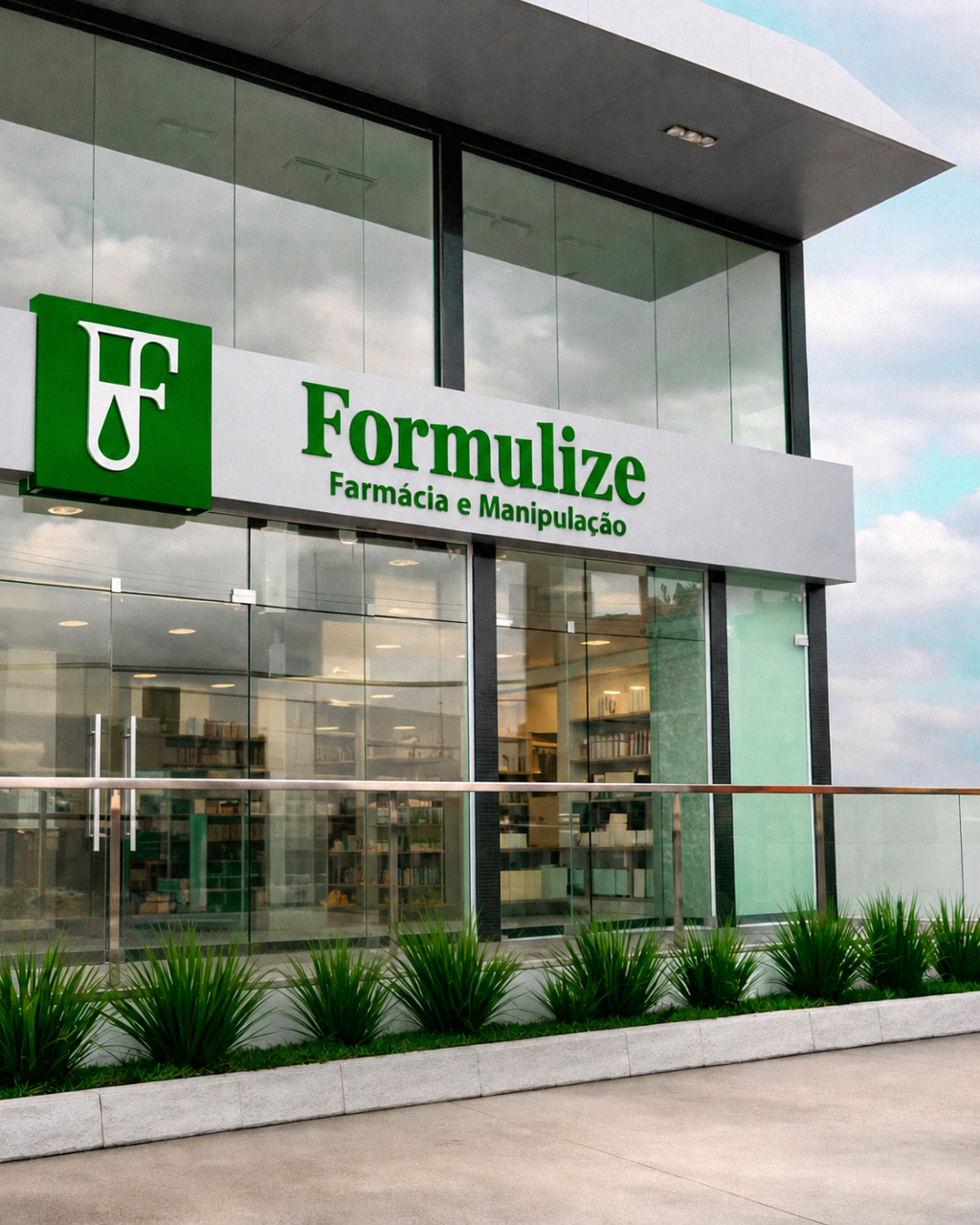 Fachada da Formulize Farmácia e Manipulação